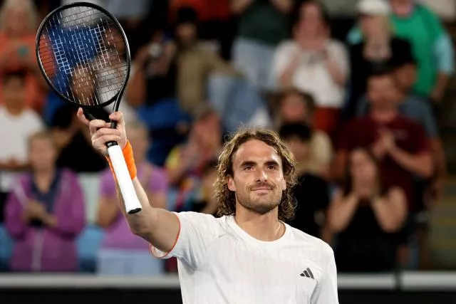 Stefanos Tsitsipas l'a emporté ce mardi en Australie. (Edgar Su/Reuters)