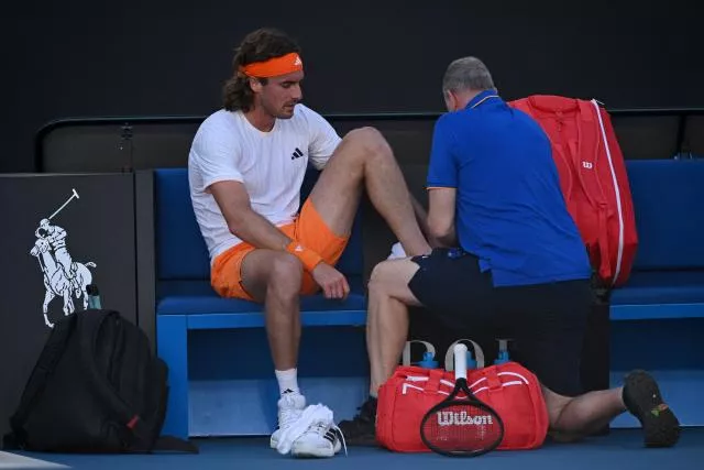 Stefanos Tsitsipas a perdu à Melbourne ce jeudi. (Jaimi Joy/Reuters)
