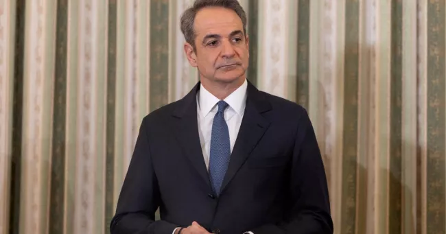 Le Premier ministre grec, Kyriakos Mitsotakis, ici photographié à Athènes, le 4 avril 2026.