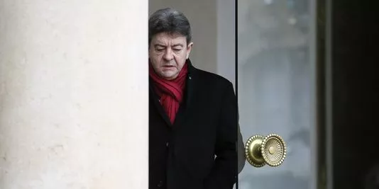 Jean-Luc Mélenchon, à l'Elysée, le 9 janvier. | AFP/PATRICK KOVARIK


