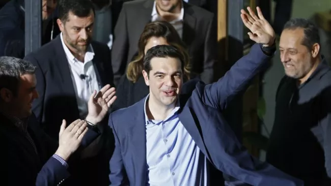 Le succès arraché par Alexis Tsiprasfait de Syriza le premier parti de l'extrême gauche européenne à accéder au pouvoir depuis la grande crise économique ouverte en 2008. Crédits photo : ALKIS KONSTANTINIDIS/REUTERS


