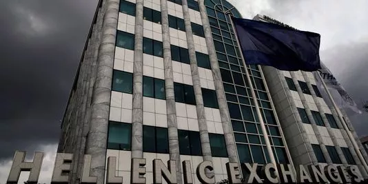 Devant la Bourse d'Athènes, le 28 janvier.


