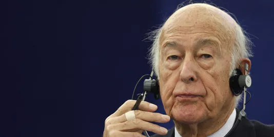 Valéry Giscard d'Estaing, le 13 janvier 2009 à Bruxelles.


