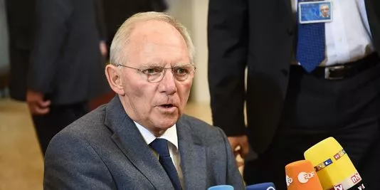 Wolfgang Schäuble, le 9 mars, à Bruxelles lors de l'Eurogroup.


