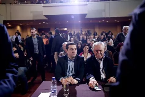 Photo d'illustration: le Premier ministre grec Alexis Tsipras dans les locaux de Syriza, son parti. © Angelos Tzotzinis


