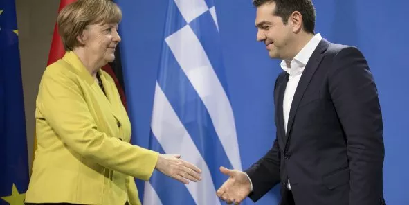 Alexis Tsipras s'avère un redoutable adversaire pour Angela Merkel (Crédits : REUTERS/Hannibal Hanschke)


