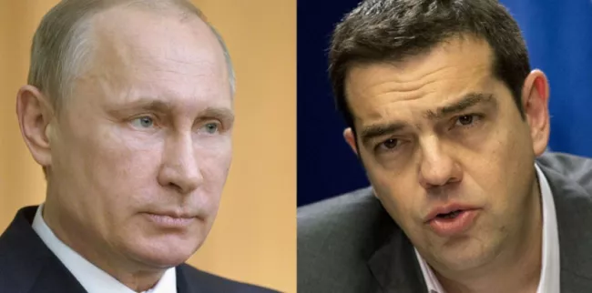 Alexis Tsipras a pris à plusieurs reprises des positions favorables à la Russie. (Francois Mori/Alexei DruzhininAP/SIPA)


