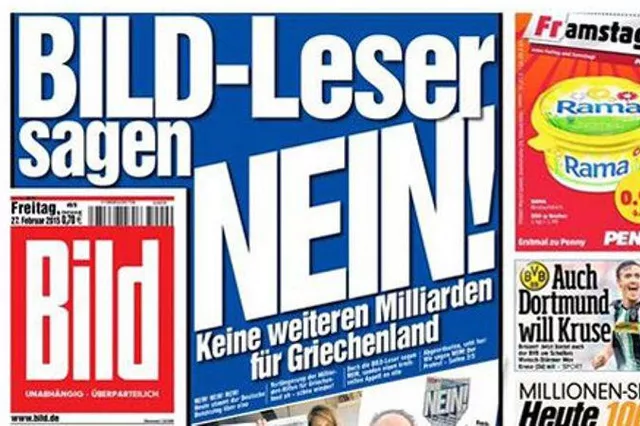 Cette une du Bild a fait polémique.


