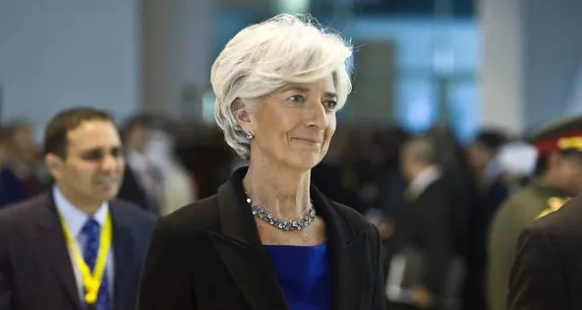 Le FMI a publié une transcription de l'entretien de Christine Lagarde au quotidien allemand Frankfurter Allgemeine Zeitung (FAZ) - AFP PHOTO / KHALED DESOUKI


