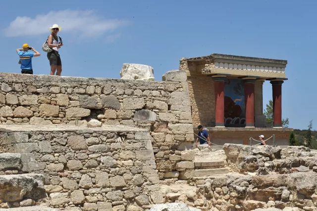 L'accident est survenu sur le site archéologique de Knossos en Crète Image: AFP


