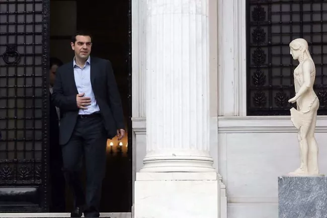 Le Premier ministre grec demande à ses partenaires de choisir entre «?une Europe de la solidarité, de l'égalité et de la démocratie, ou bien celle de la rupture et finalement de la division?» - Kostas Baltas/InTime Ne/REX/SIPA


