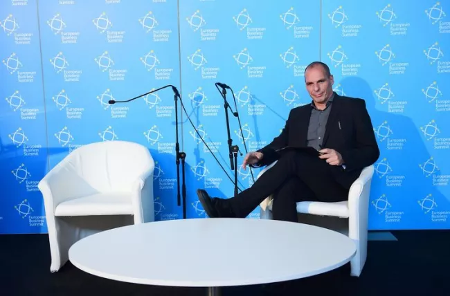 Le ministre grec des Finances, Yanis Varoufakis, à Bruxelles le 7 mai. (Photo Emmanuel Dunand. AFP)


