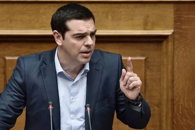 Devant le Parlement grec, le Premier ministre Alexis Tsipras a rejeté fermement le plan de réformes des créanciers d'Athènes - AFP


