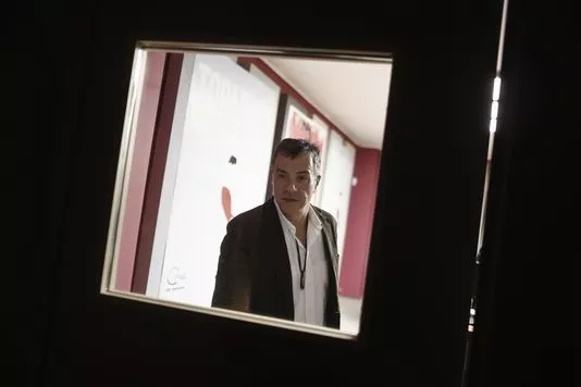 Le dirigeant du parti To Potami (La Rivière) le 8 janvier à Athènes.


