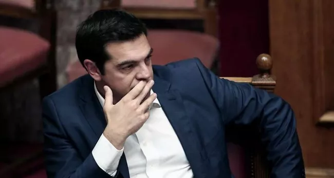 Le Premier ministre grec Alexis Tsipras, lors de ses explications devant le parlement grec le 5 juin 2015. - AFP


