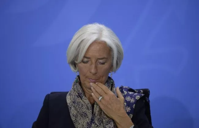 Christine Lagarde, directrice du FMI, à Berlin en mai. (Photo Johannes Eisele. AFP)


