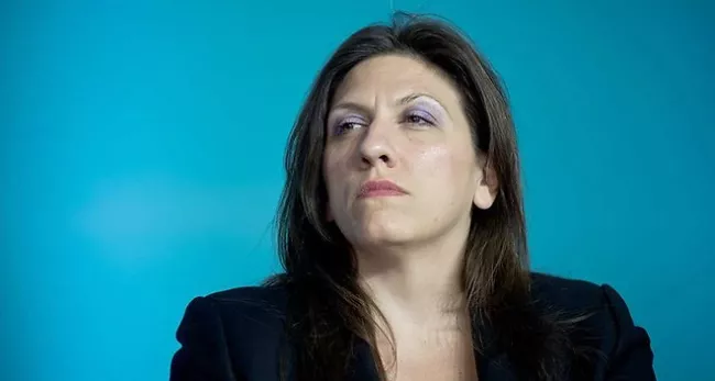 Zoe Konstantopoulou est la présidente du parlement grec. Alexis Tsipras doit à présent convaincre sa coalition parlementaire que ce compromis est un moindre mal par rapport au scénario catastrophe d'une faillite. - SIPA/NICOLAS MESSYASZ


