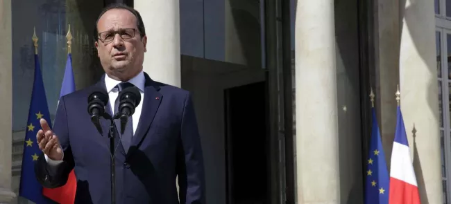 François Hollande Crédits photo : PHILIPPE WOJAZER/REUTERS


