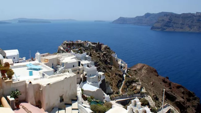 L'île de Santorin, en Grèce (Crédit: Olivier Duquesne via Flickr, sous licence Creative commons) Crédits photo : Picasa


