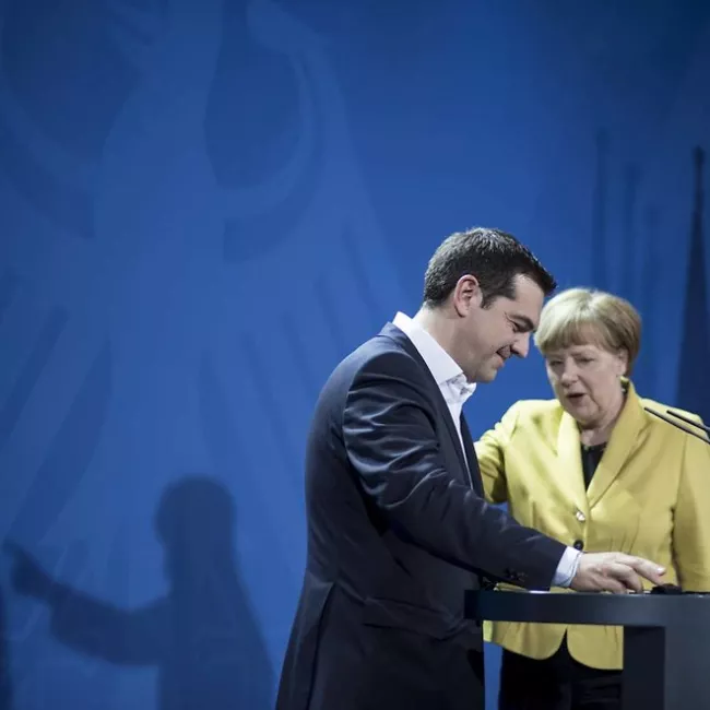 Mardi après midi, Angela Merkel a déclaré ne pas vouloir négocier avec Athènes avant le résultat du référendum - Hans Christian PLAMBECK/LAIF-REA


