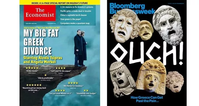 Au lendemain de l'annonce de défaut de paiement de la Grèce, la presse tente de prendre la mesure de l'impact de la situation sur les relations entre les pays - DR


