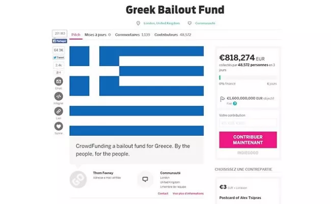 En six jours, Thom Feeney a déjà récolé plus de 800.000 euros. - DR


