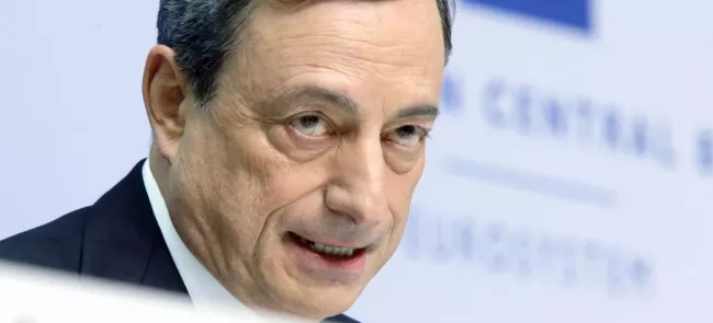 Mario Draghi, le président de la BCE. Crédits photo : Michael Probst/AP


