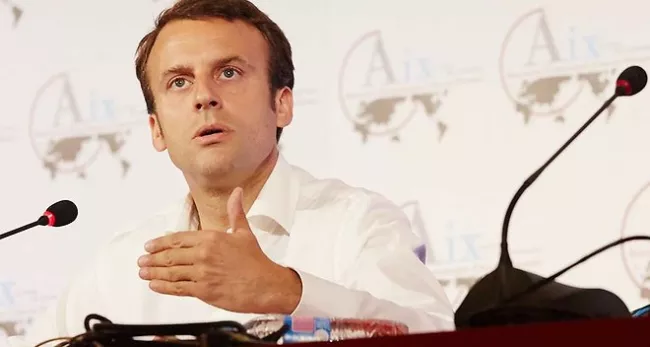 « Si le "Non" l'emporte, ce serait une erreur historique d'écraser le peuple grec », a déclaré Emmanuel Macron - Yva pour les Rencontres Économiques d'Aix-en-Provence
