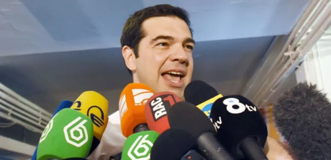 Alexis Tsipras a gagné son pari : la victoire du non au référendum le met en position de force pour reprendre les négociation, espère-t-il. A Athènes le 5 juillet 2015. (NEWSCOM/SIPA)


