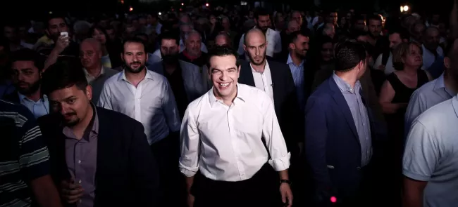 Alexis Tsipras à Athènes, le 3 juillet. Crédits photo : ANGELOS TZORTZINIS/AFP


