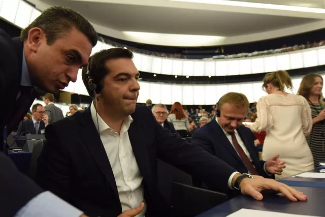 Alexis Tsipras a surtout plaidé contre l'austérité sans dévoiler de mesures. Image: AFP


