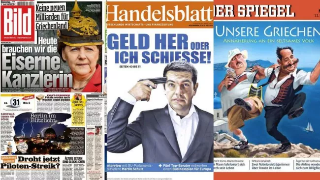 Les Unes des grands journaux nationaux en Allemagne.


