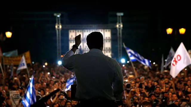 Le Premier ministre grec Alexis Tsipras, le 3 juillet dernier sur la place Syntagma à Athènes.


