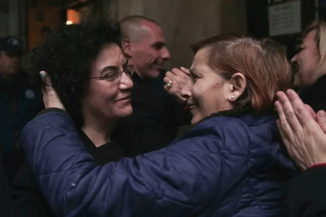 Nadia Valavani, ici en janvier dernier, jette l'éponge et quitte le gouvernement Tsipras. Image: Keystone


