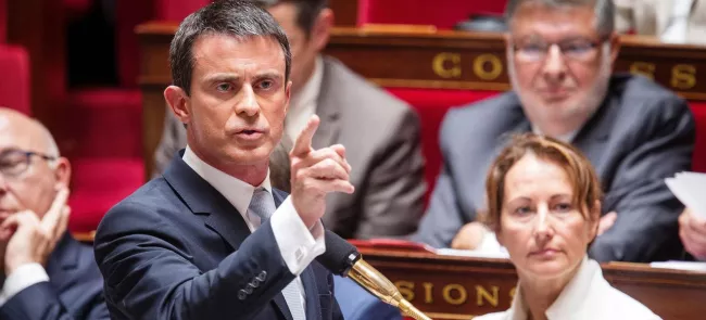 Manuel Valls, mercredi, à l'Assemblée nationale. Crédits photo : FRANCOIS BOUCHON/Le Figaro


