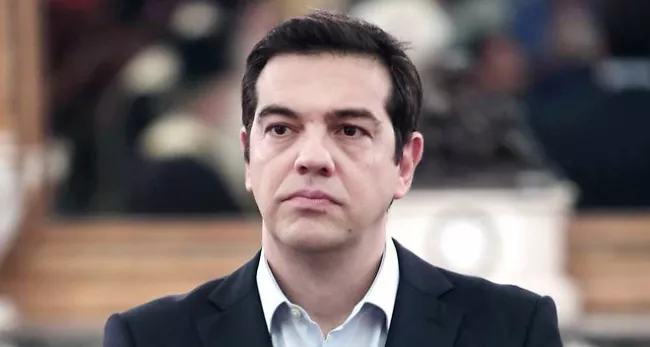 Le premier ministre grec, Alexis Tsipras, lors de la cérémonie d'entrer en fonction du nouveau gouvernement. - AFP/AFP PHOTO / ANGELOS TZORTZINIS


