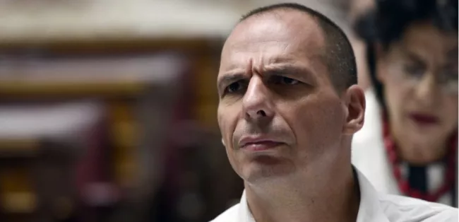 Yanis Varoufakis, ancien ministre des Finances grec, le 10 juillet 2015 à Athènes. (LOUISA GOULIAMAKI/AFP)


