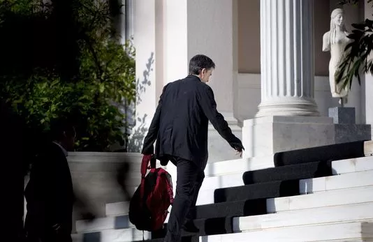 Le ministre des Finances grec Euclide Tsakalotos à Athènes le 5 août 2015.



