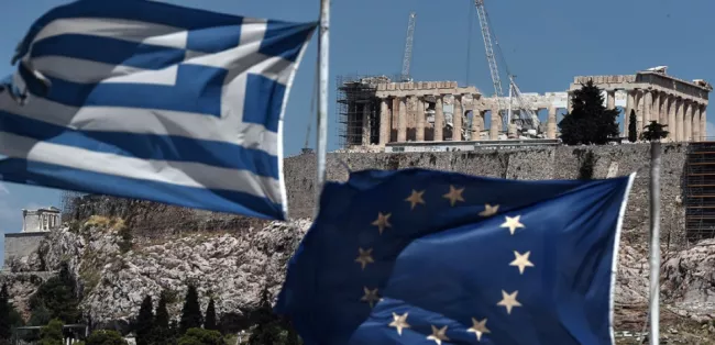 Entretien avec Tryfon Alexiadis, vice-ministre des Finances, en charge de la Fiscalité (ARIS MESSINIS / AFP)


