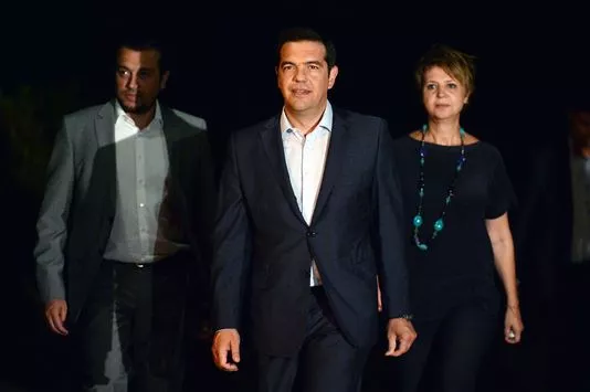 Alexis Tsipras à Athènes le 20 août 2015.


