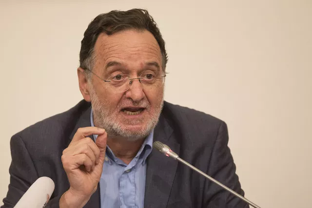 L'ancien ministre de l'Energie Panagiotis Lafazanis. Image: ARCHIVES/Keystone


