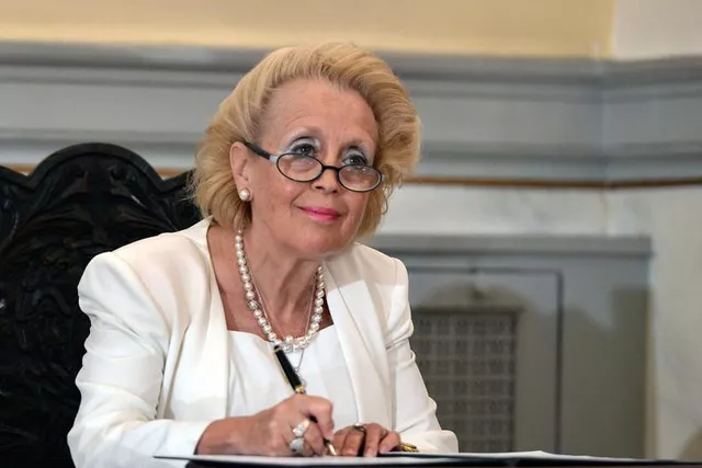 La présidente de la Cour suprême Vassiliki Thanou dirigera le nouveau gouvernement grec par intérim. Image: Keystone


