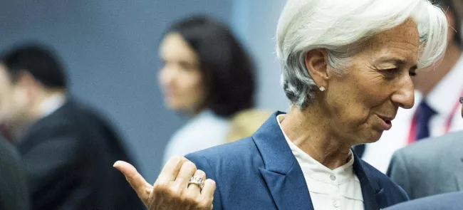 Athènes compte sur le FMI qui a conditionné sa participation au plan à un allégement «significatif» de la dette,  en juillet dernier. Crédits photo : JOHN MACDOUGALL/AFP


