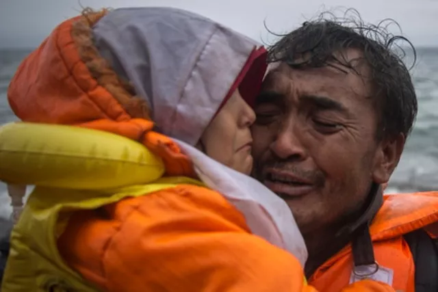 Image prise à Lesbos. Image: Keystone


