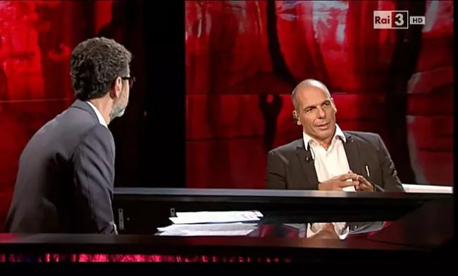 Outre ses honoraires de 24.000 euros, Yanis Varoufakis s'est vu offrir un billet d'avion en première classe. - RAI


