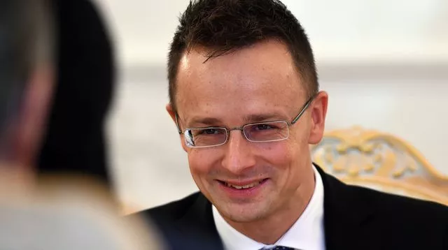 Le ministre des Affaires étrangères Peter Szijjarto, le 21 octobre 2015, à Moscou


