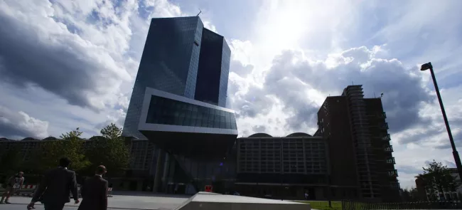 Siège de la BCE, à Francfort. Crédits photo : © Ralph Orlowski / REUTERS


