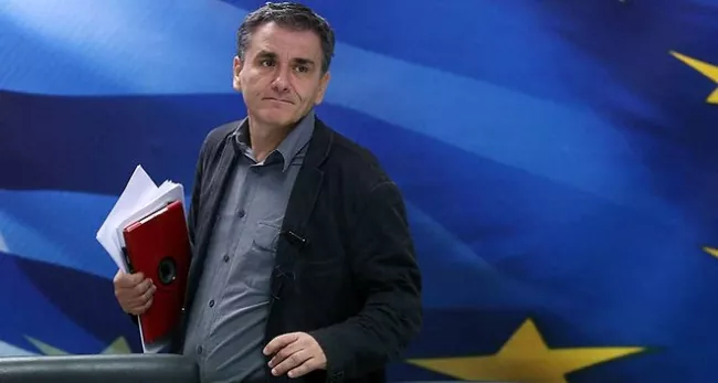 Athènes annonce la fin de la crise avec ses créanciers européens, se réjouit le ministre grec des Finances Euclide Tsakalotos. - Petros Giannakouris/AP/SIPA


