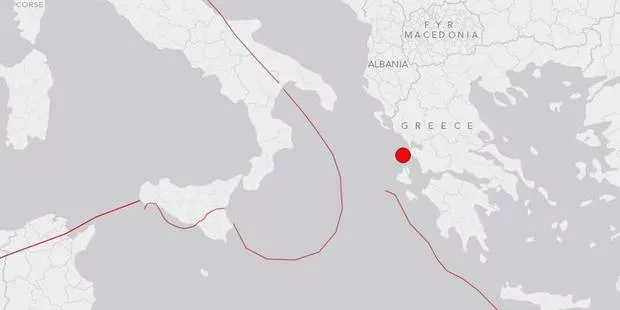 Séisme de magnitude 6,5 au large de la Grèce.
