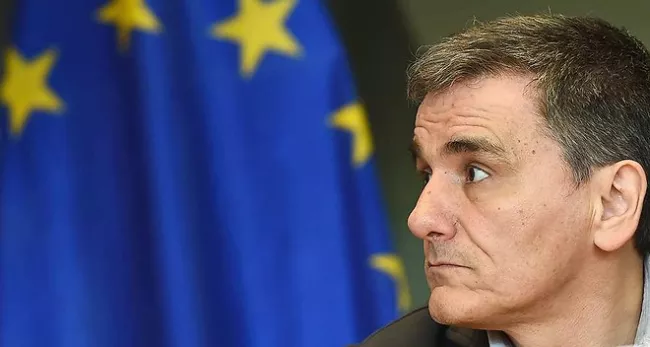 Le ministre grec des Finances, Euclide Tsakalotos se plaint de la position «?très dure?» du FMI qui empêche un accord sur la première revue du programme de soutien - Emmanuel Dunand/AFP


